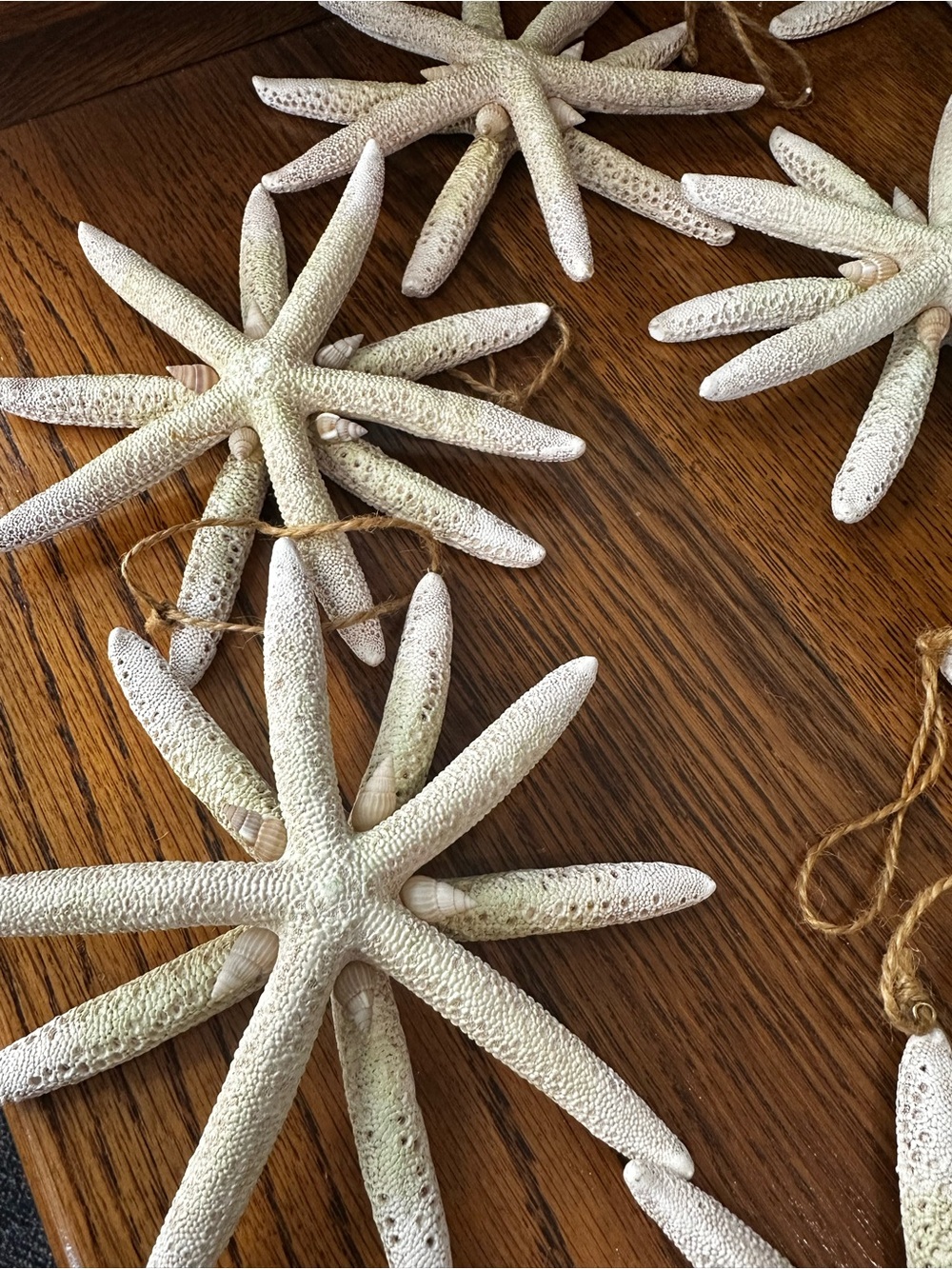 Vintage Coastal Starfish Hanging Ornaments